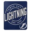 Lightning OFFICIAL NHL "Campaign" Fleece Throw Blanket; 50" x 60"