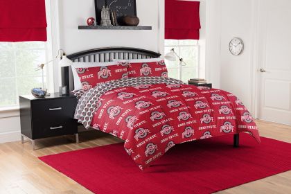 Ohio State Buckeyes Full Rotary Bed In a Bag Set