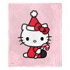 Hello Kitty; Candy Cane Kitty Aggretsuko Comics Silk Touch Throw Blanket; 50" x 60"