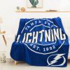 Lightning OFFICIAL NHL "Campaign" Fleece Throw Blanket; 50" x 60"