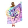 Mickey Mouse; Vacay Tie Dye Aggretsuko Comics Silk Touch Throw Blanket; 50" x 60"