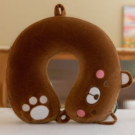 Plush Toy Cartoon Memory Cotton U-shaped Pillow (Option: 5style)