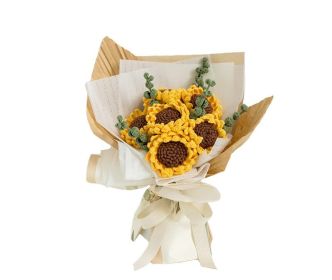 Artistic Bouquet Handmade DIY Crochet Yarn Ball (Option: SKU9)