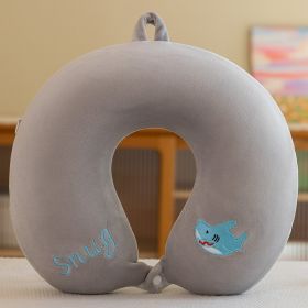 Plush Toy Cartoon Memory Cotton U-shaped Pillow (Option: 3style)
