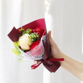Simulation Rose Soap Flower 520 Valentine's Day Gift To Girlfriend (Option: 1style-15cm)