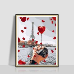 Digital Oil Painting Romantic Atmosphere Combination Hanging Painting (Option: FS 004 04-4050)