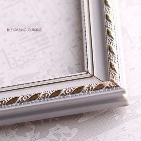 Frame Oil Painting Decorative Wood (Option: European white assembly-50x50cm)