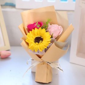 Simulation Rose Soap Flower 520 Valentine's Day Gift To Girlfriend (Option: 4style-20CM PVC box)