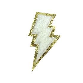 Towel Embroidery Lightning Embroidered Cloth Stickers DIY (Option: white Hot Melt Adhesive)