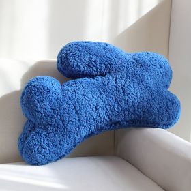 Rabbit Plush Pillow Living Room Sofa Decoration Cushion (Option: Blue Rabbit-About 55x40x15cm)