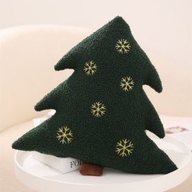 Christmas Gingerbread Man Pillow Christmas Tree Cushion (Option: Christmas Tree Green 38cm-Cored)