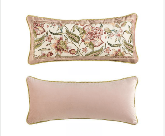 Fantasy American French Sofa Pillowcase Bedside Cushion (Option: D Waist Pillow-30X70cm Pillowcase Inner Core)