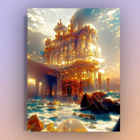Tiangong Digital Oil Painting Diy Decorative Painting (Option: F099 Temple Of Heaven 03-40x50)