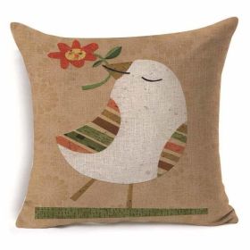 Cotton Branch With Pattern With Pillow Pillow Cover (Option: 14 Style-45x45cm)