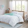 Abby Metallic Printed and Pintucked Comforter Set