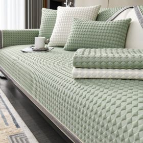 Cool Bean Sofa Cushion Seat Cushion For Summer Non-slip Sofa Cover (Option: Green-90 √ó 160)