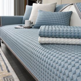 Cool Bean Sofa Cushion Seat Cushion For Summer Non-slip Sofa Cover (Option: Blue-90 √ó 70)